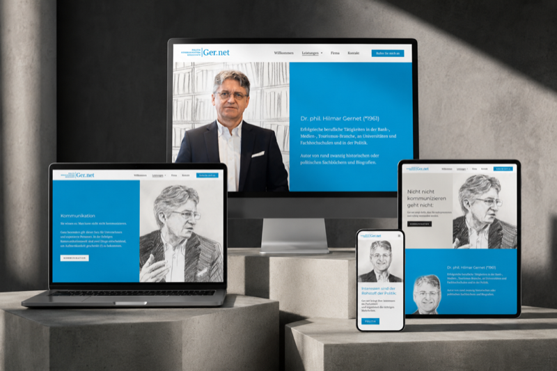 GER.NET Website auf mehreren Geräten