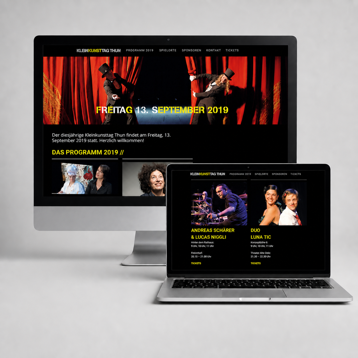 Kleinkunsttag Online Design