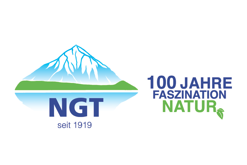 NGT Jubiläumslogo 100 Jahre Faszination Natur