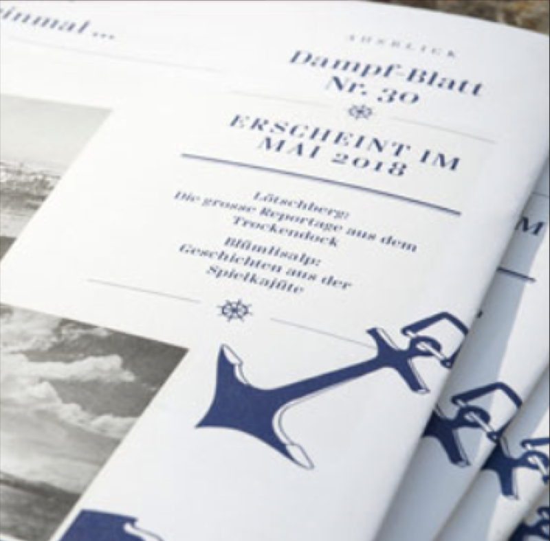 Dampfblatt Editorial Design